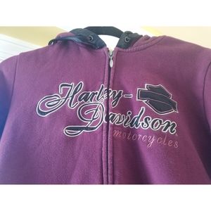Harley Davidson purple sweatshirt